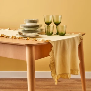 Bella Maison %100 Pamuk Elegance Runner Sarı (50x150 cm)