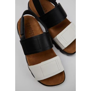 Brutus Sandals Siyah Beyaz  Kadın Sandalet  K201323-018