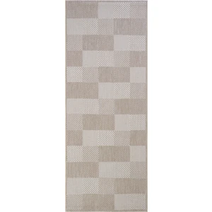 Cool Halı Grande 01 Bej Kaymaz Taban Yolluk Uzun Hol Koridor Halısı İnce Yıkanabilir Dokuma Kilim Halı Yolluk