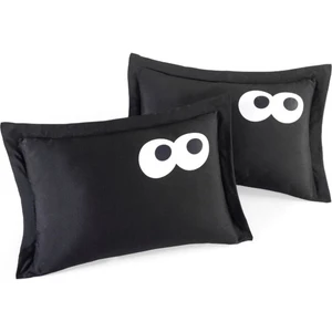 2li Yastık Kılıfı Oxf. Funny Siyah