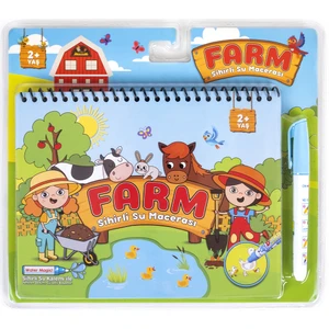 Magic Water Sihirli Boyama Kitabı Özel Sulu Kalem ile Water Painting Farm Çiftlik