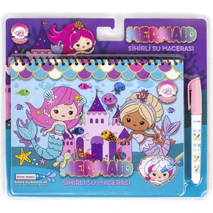 Magic Water Sihirli Boyama Kitabı Özel Sulu Kalem ile Water Painting Mermaid Deniz Kızları