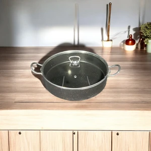 Bena Life 30 cm Granit Basık Tencere Metal