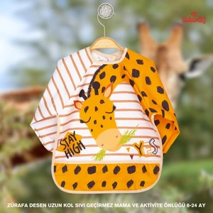 Bambino Kids Uzun Kollu Mama ve Aktivite Önlüğü Zürafa (6-24 Ay)