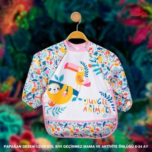 Bambino Kids Uzun Kollu Mama ve Aktivite Önlüğü Jungle (6-24 Ay)