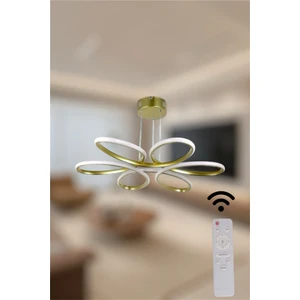 Ey Shop Modern Eskitme Papatya Model Kumandalı 3 Renk (Beyaz / Sarı / Günışığı) LED Avize