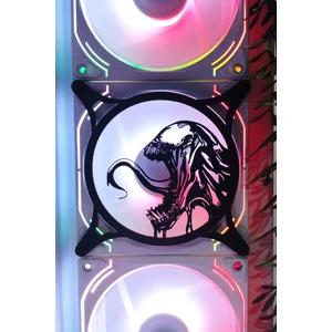 Venom
 120X120 mm Siyah Çerçeveli Oyun Pc Aksesuarı, Masaüstü Bilgisayar Fan Kapağı