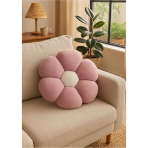 Peluş Papatya Dekoratif Yastık Kırlent Minder - Ithal Kumaş - Antialerjik