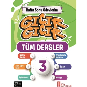 Ata Yayıncılık 3. Sınıf Gıcır Gıcır Hafta Sonu Ödevlerim Tüm Dersler