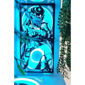 Esdeath 120X240 mm Siyah Çerçeveli Pc Aksesuarı, Masaüstü Bilgisayar Fan Kapağı