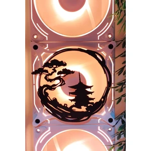 Asya Temalı Japon Kulesi
 120X120 mm Beyaz Çerçeveli Pc Masaüstü Bilgisayar Fan Kapağı