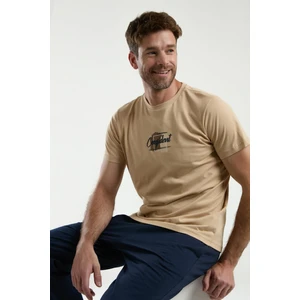 Erkek Krem Pijama Takımı