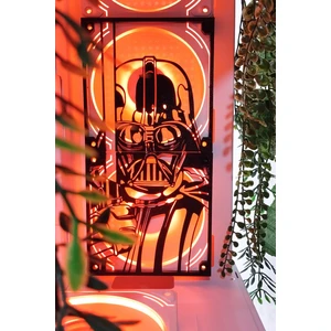 Darth Vader 120X240 mm Siyah Çerçeveli Pc Aksesuarı, Masaüstü Bilgisayar Fan Kapağı