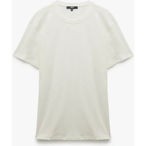 Pamuklu Kısa Kollu Bisiklet Yaka Erkek Basic Tişört