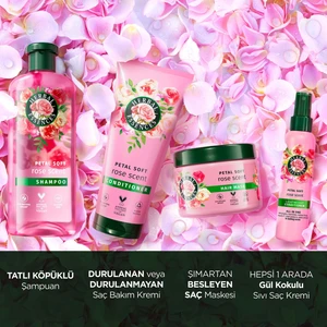 Herbal Essences Kadifemsi Yumuşaklık Gül Kokulu Hepsi Bir Arada Ağırlaştırmayan Sıvı Saç Kremi 145ml