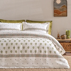 Lotus Tek Kişilik Pike Takımı - Bej