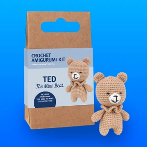 Tığ Işi Mini Amigurumi Yapım Kiti (Ted The Mini Bear)