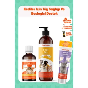 Kediler İçin Balık Yağı ve Biotinli Damla – Tüy Sağlığı ve Besleyici Destek