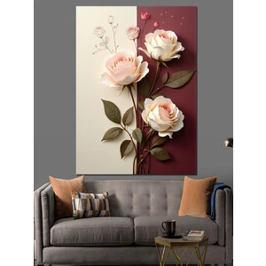 Gül Demeti Dekoratif Kanvas - Mdf Ahşap Tablo