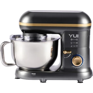 M108 Easy Chef Hamur Yoğurma Makinesi Stand Mikseri Gri Gold