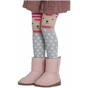 Ayıcık Desenli Kalın Pamuklu Külotlu Çorap