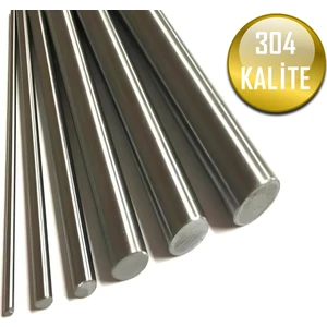 Paslanmaz Çelik Çubuk Dolu (Mil) 304 Kalite