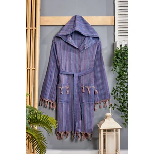 Ponponlu Peştamal Plaj Elbisesi (Bornoz Model) –  Pamuk, Yüksek Emici ve Hızlı Kuruyan Kumaş (L/ x l)