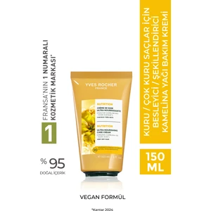 Yves Rocher Besleyici/Şekillendirici Bakım Kremi - Kuru Çok Kuru Saçlar / Nutrition - Vegan -Durulanmaz-150ml