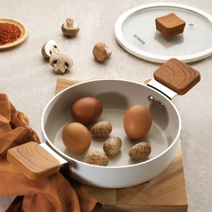 Ceramoni Seramik Kapaklı Sahan 20 Cm-Krem