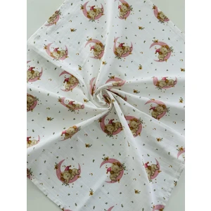 Ftbabycollection %100 Pamuk Müslin Bebek Battaniyesi Oeko-Tex Sertifikalı Müslin Yenidoğan Bebek Battaniyesi 80X90 cm