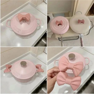 2'li Silikon Tava Tencere Tutucu Fiyonk Şeklinde