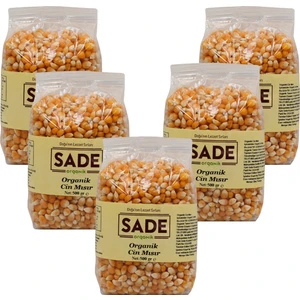Sade Organik Cin Mısır 5X500 gr