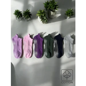 6'li Paket Kaymaz Dikişsiz Çocuk Patik Çorap