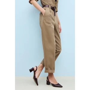 Ziya, Kadın Hakiki Deri Topuklu Ayakkabı 1511030Z2555 Bordo