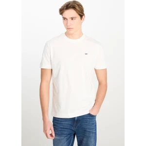 Regular Fit Normal Kesim Bisiklet Yaka Pamuklu Beyaz Tişört