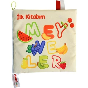 Anki Toys İlk Kitaplarım Meyveler Montessori Uyumlu Eğitici Kitap 0-24 Ay için Motor Becerileri Geliştirici