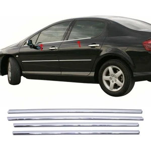 My Tuning Peugeot 407 Krom Cam Çıtası 2004 Ve Üzeri 4 Prç P.çelik