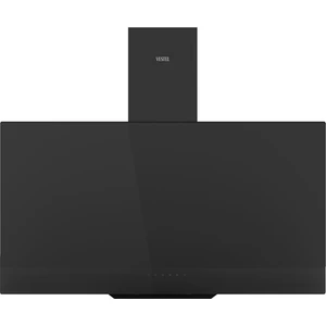AD-93320 S Eğimli Davlumbaz Duvar Tipi Siyah Cam Yüzeyli 90 cm 640 m3/sa Hava Debisi