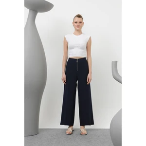 18228 Kadın Fermuarlı Pantolon