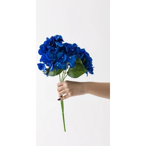 Yapay Ortanca Çiçeği Mavi 45  cm  5 Dal