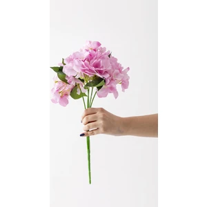 Yapay Ortanca Çiçeği Pembe 45  cm  7 Dal