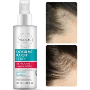 Yelvas Care Procapil 5% ve Saw Palmetto Saç Dökülmesine Karşı Güçlendirici Sprey (Serum) 100 ml