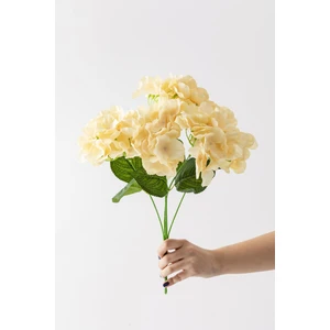 Yapay Ortanca Çiçeği Açık Somon 45  cm  7 Dal