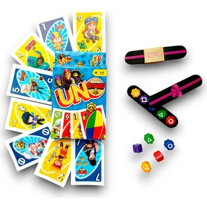 Uno Brawl Stars - Squid Game 5 Taş  Kutulu Model 2li Set