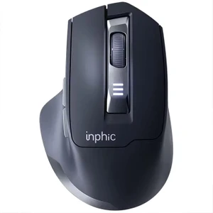 Inphic M9 Kablosuz Fare, Ergonomik Şarj Edilebilir Sessiz Kullanım 2.4g 500 Mah USB Mouse