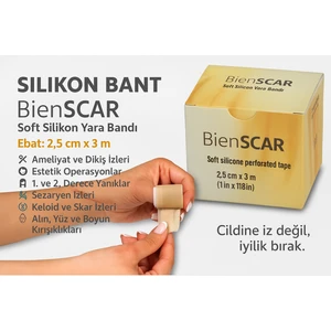 Soft Silikon Bant  - Dikiş Izi - Sezaryen - Yanık - Estetik 2cm X 3mt