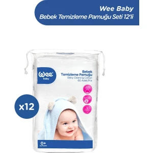 Wee Baby Bebek Temizleme Pamuğu Seti (60x12 720 Adet)