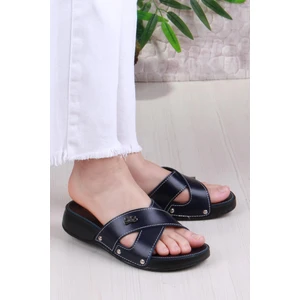 Elis 1005 Rahat Çapraz Bantlı Ortopedik Kadın Terlik