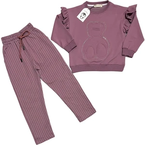 Ayı Aplikeli Sweatshirt Takım