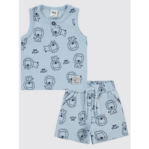Civil Baby Erkek Bebek Şortlu Takım 6-18 Ay Açık Mavi